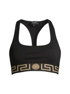 Versace Greca Border Sports Bra Black 10 Versace Greca Border Sports Bra Black -Versace Online Shop unnamed file 100