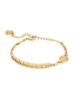 Versace Greca Goldtone Chain Bracelet