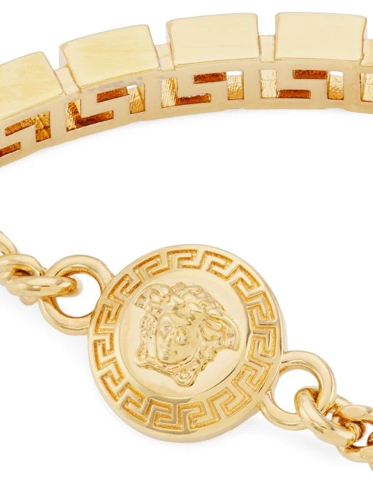 Versace Greca Goldtone Chain Bracelet 4 Versace Greca Goldtone Chain Bracelet - Image 4