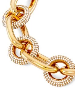 Versace Medusa Curve Goldtone & Crystal Charm Bracelet -Versace Online Shop unnamed file 1029