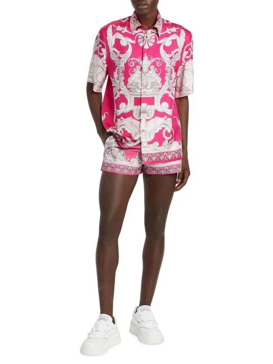 Versace Nylon Swim Boxers For Men Black White 2 Versace Nylon Swim Boxers For Men Black White - Image 2