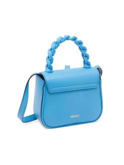 Versace Mini La Medusa Chain Leather Top Handle Bag Blue Blue Versace Gold -Versace Online Shop unnamed file 1041