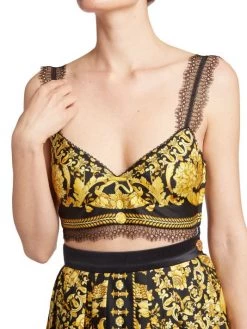 Versace Silk Heritage Print Bra Top -Versace Online Shop unnamed file 1049