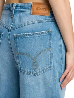 Versace Cotton High-Rise Jeans -Versace Online Shop unnamed file 1070