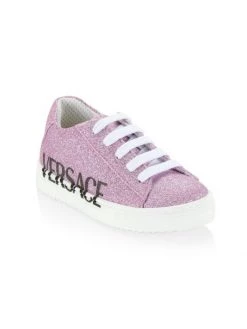 Versace Little Girl's & Girl's Mini Glitter Low-Top Tess Trainers For Kids