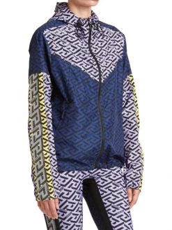 Versace Colorblock Greca Print Windbreaker 9 Versace Colorblock Greca Print Windbreaker -Versace Online Shop unnamed file 1101