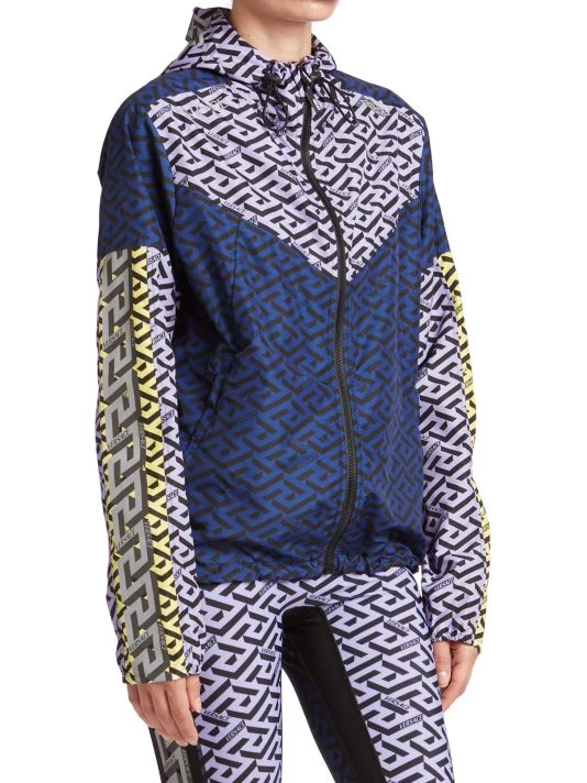 Versace Colorblock Greca Print Windbreaker 4 Versace Colorblock Greca Print Windbreaker - Image 4