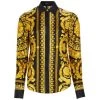 Versace Barocco Silk Button-Front Shirt