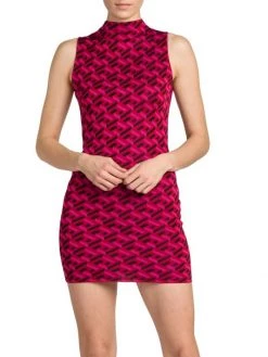 Versace La Greca Silk Jacquard Minidress -Versace Online Shop unnamed file 1137