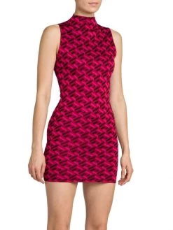 Versace La Greca Silk Jacquard Minidress -Versace Online Shop unnamed file 1138