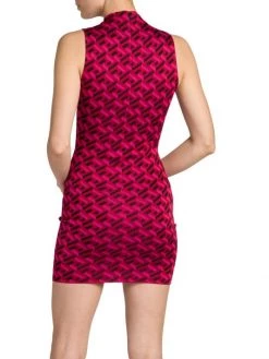 Versace La Greca Silk Jacquard Minidress -Versace Online Shop unnamed file 1139