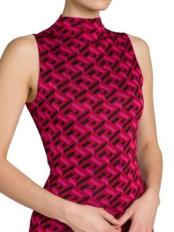 Versace La Greca Silk Jacquard Minidress -Versace Online Shop unnamed file 1140