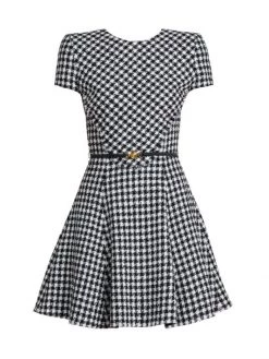 Versace Tweed A-Line Dress