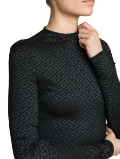 Versace Monogram Jersey Bodysuit -Versace Online Shop unnamed file 1157