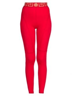 Versace Logo Stretch Leggings