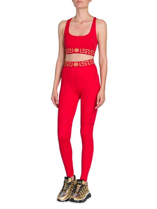 Versace Logo Stretch Leggings 2 Versace Logo Stretch Leggings - Image 2