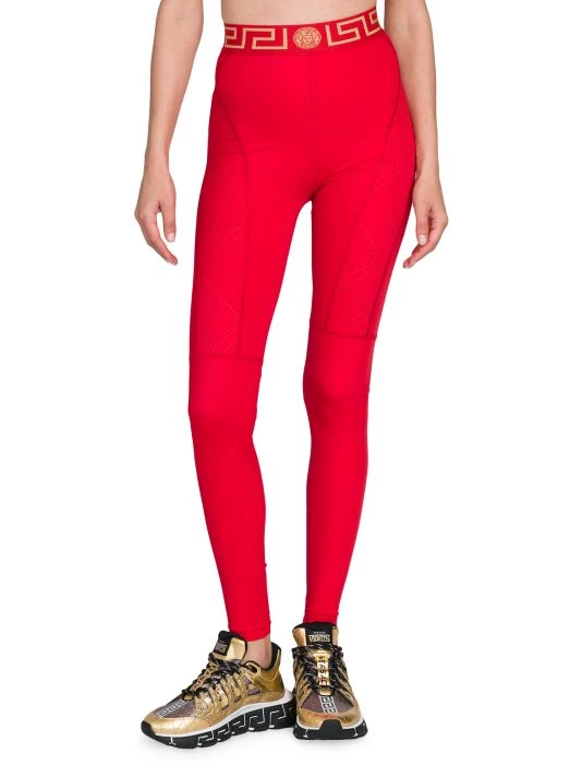 Versace Logo Stretch Leggings 3 Versace Logo Stretch Leggings - Image 3