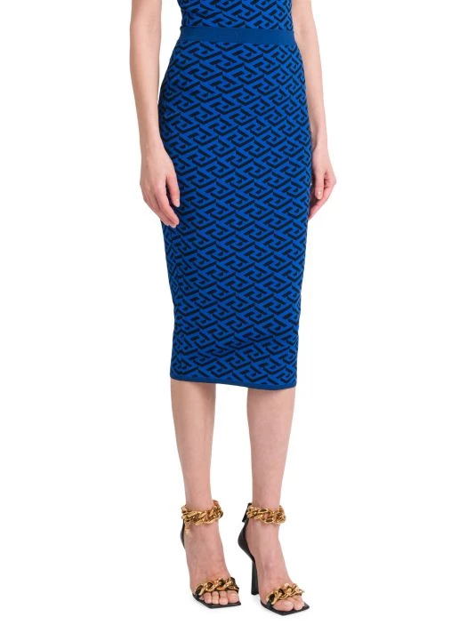 Versace La Greca Jacquard Pencil Skirt 4 Versace La Greca Jacquard Pencil Skirt - Image 4