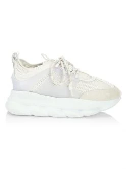 Versace Chain Reaction Sneakers For Men White