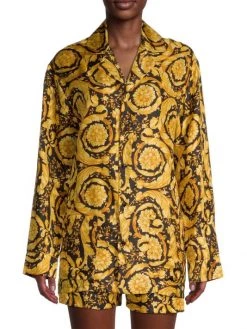 Versace Barocco Silk Sleep Shirt -Versace Online Shop unnamed file 120