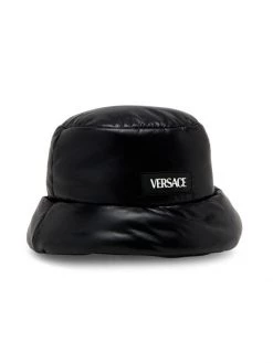 Versace Logo Padded Nylon Bucket Hat