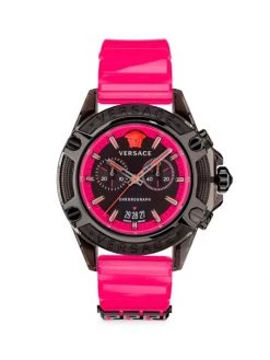 Versace Icon Active Silicone Strap Chronograph Watch For Men