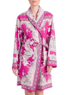 Versace Silver Baroque Silk Robe -Versace Online Shop unnamed file 1239