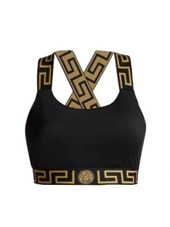 Versace Greca Border Swim Top