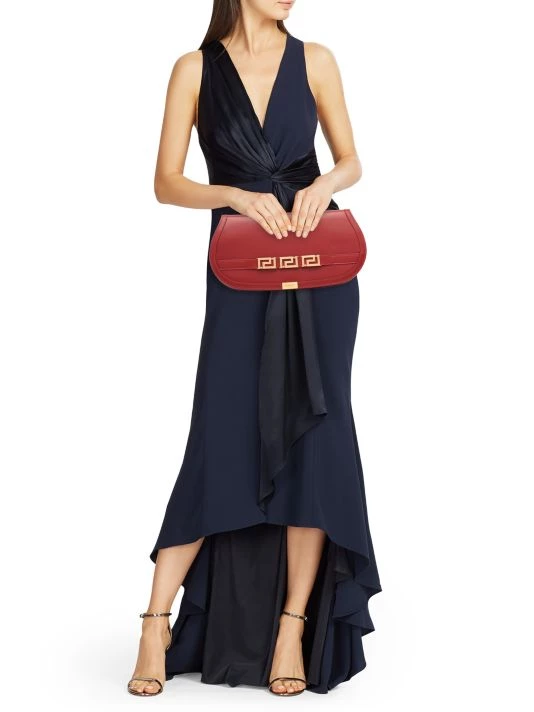 Versace Greca Goddess Leather Clutch Black 4 Versace Greca Goddess Leather Clutch Black - Image 4