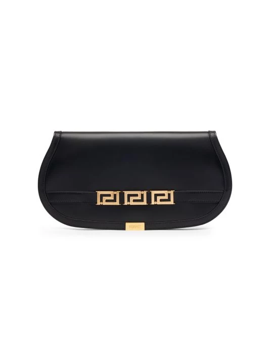 Versace Greca Goddess Leather Clutch Black 7 Versace Greca Goddess Leather Clutch Black - Image 7