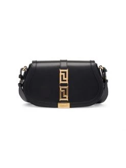 Versace Greca Goddess Leather Shoulder Bag