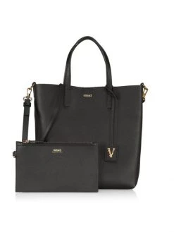 Versace La Medusa Leather Tote -Versace Online Shop unnamed file 1300