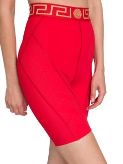 Versace Logo Stretch Cycling Shorts -Versace Online Shop unnamed file 1314