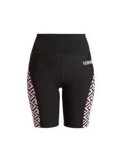 Versace Greca Signature Accent Gym Shorts Fuschia Black -Versace Online Shop unnamed file 1317