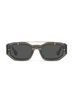 Versace Medusa Biggie Sunglasses For Men Transparent Green