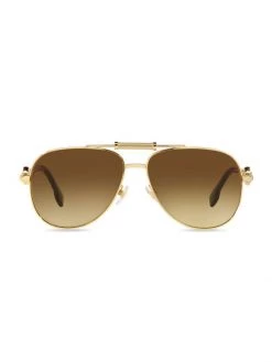 Versace Gradient Aviator Sunglasses For Men Pale Gold