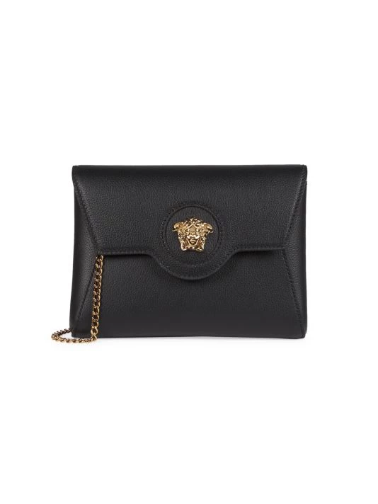 Versace La Medusa Leather Pouch-On-Chain 1 Versace La Medusa Leather Pouch-On-Chain