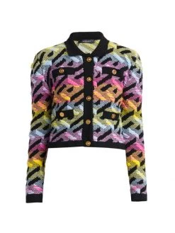 Versace Ombré La Greca Cardigan