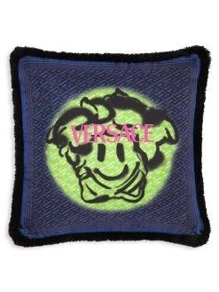 Versace Monogram Double Sided Smile Pillow