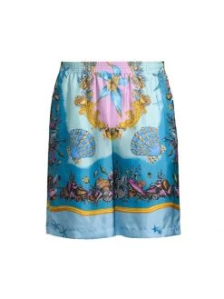 Versace Trésor De La Mer Silk Shorts For Men