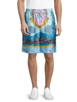 Versace Trésor De La Mer Silk Shorts For Men -Versace Online Shop unnamed file 1463