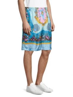 Versace Trésor De La Mer Silk Shorts For Men -Versace Online Shop unnamed file 1464