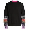 Versace Printed Sleeve Crewneck Sweater For Men