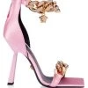 Versace Crystal Chain High-Heel Sandals