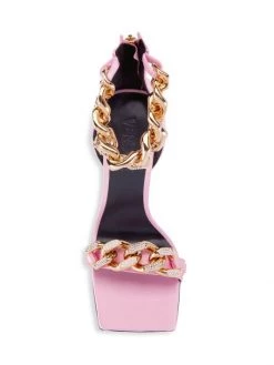 Versace Crystal Chain High-Heel Sandals -Versace Online Shop unnamed file 1489