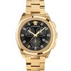 Versace Geo Chrono IP Yellow Gold Chronograph Bracelet Watch For Men