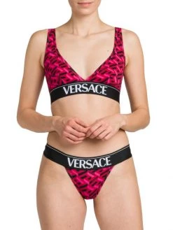 Versace Greek Signature Logo Band Bralette -Versace Online Shop unnamed file 1511