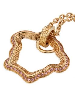 Versace Medusa Curve Goldtone & Crystal Pendant Necklace -Versace Online Shop unnamed file 1538
