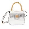 Versace Mini La Medusa Metallic Python Top Handle Bag