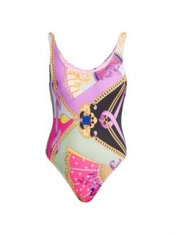 Versace Ventagli One-Piece Swim Suit